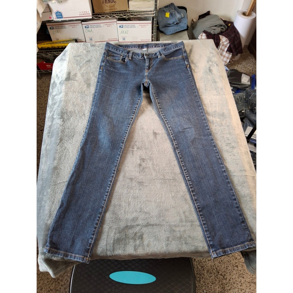 Loft Modern Slim Jeans Womens Blue Dark Wash Denim Pants Mid Rise Slim Fit Sz 6